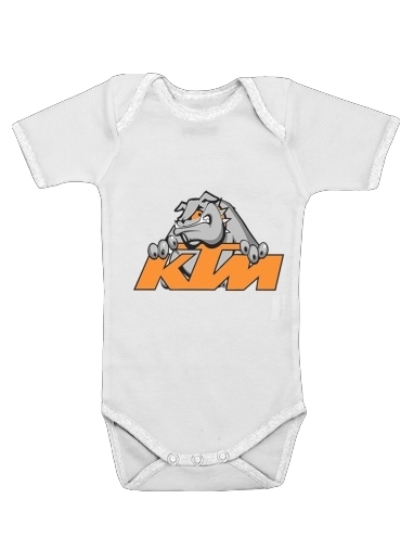  KTM Racing Orange And Black for Baby short sleeve onesies