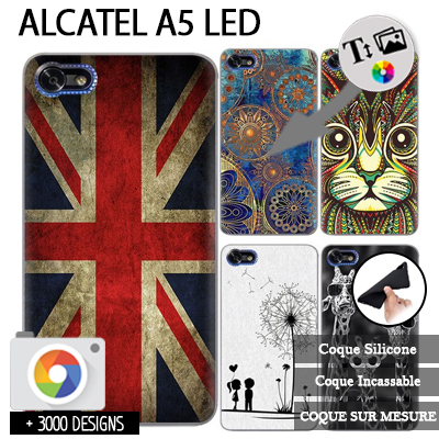 Custom Alcatel A5 LED 5085D silicone case