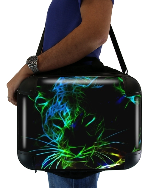  Abstract neon Leopard for Laptop briefcase 15" / Notebook / Tablet