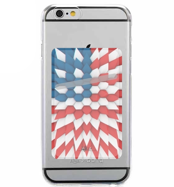  3D Poly USA flag for Adhesive Slot Card