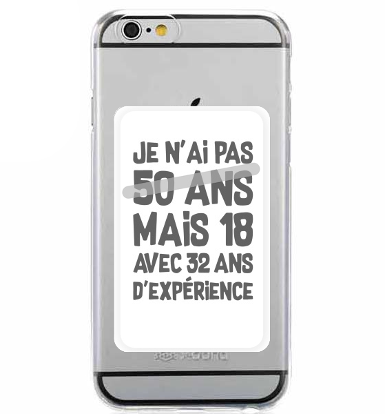  50 ans Cadeau anniversaire for Adhesive Slot Card