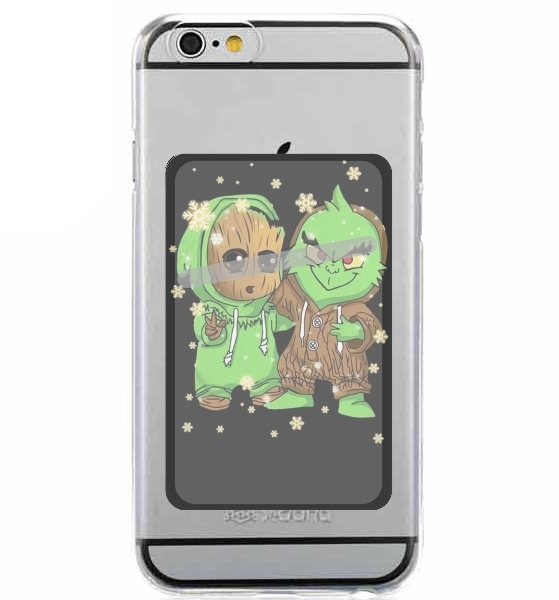  Baby Groot and Grinch Christmas for Adhesive Slot Card