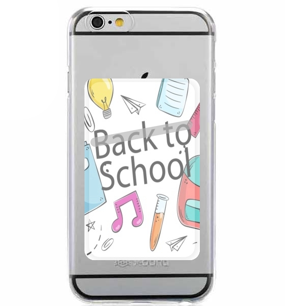  Back to school background drawing for Adhesive Slot Card