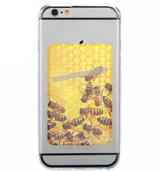  Bee in honey hive for Adhesive Slot Card