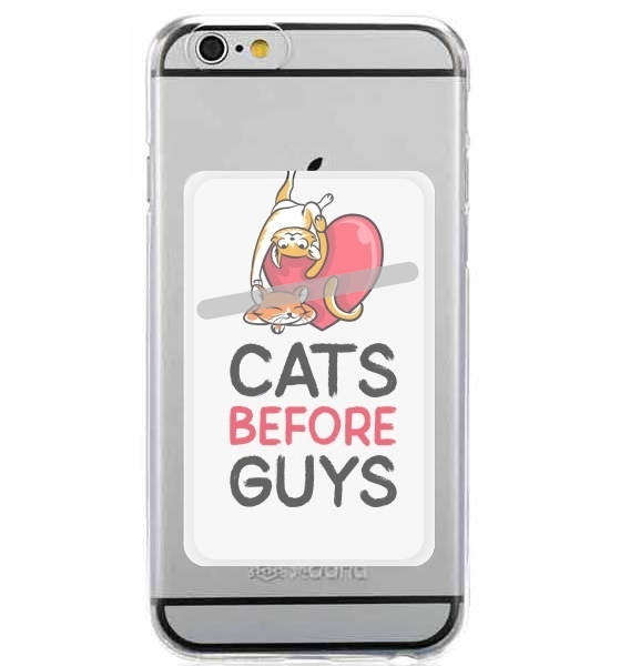  Cats before guy for Adhesive Slot Card