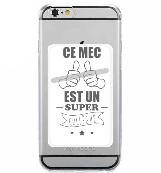  Ce mec est un super collegue cadeau depart for Adhesive Slot Card