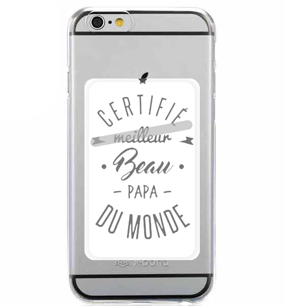  Certifie meilleur beau papa for Adhesive Slot Card