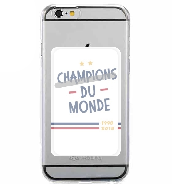  Champion du monde 2018 Supporter France for Adhesive Slot Card