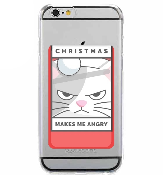  Christmas makes me Angry cat for Adhesive Slot Card