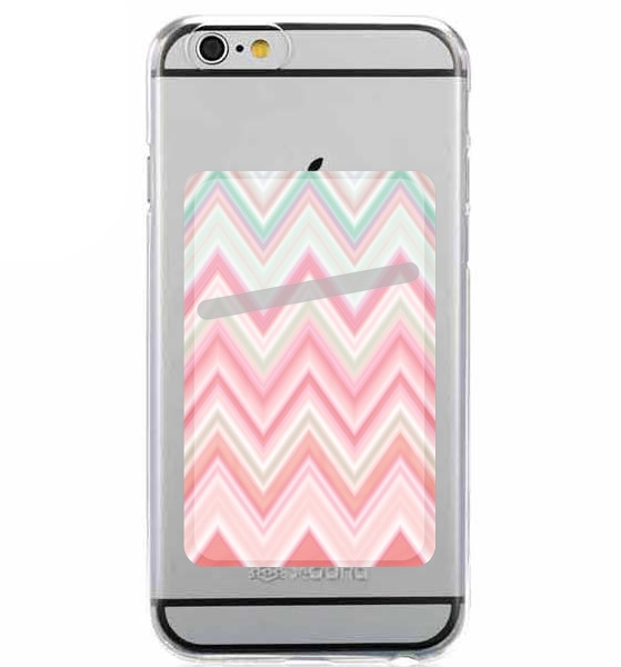  colorful chevron in pink for Adhesive Slot Card