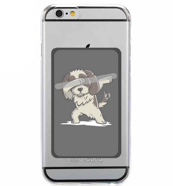  Dog Shih Tzu Dabbing for Adhesive Slot Card