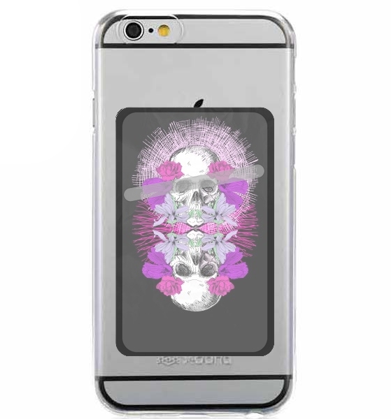  Flowers Skull for Adhesive Slot Card