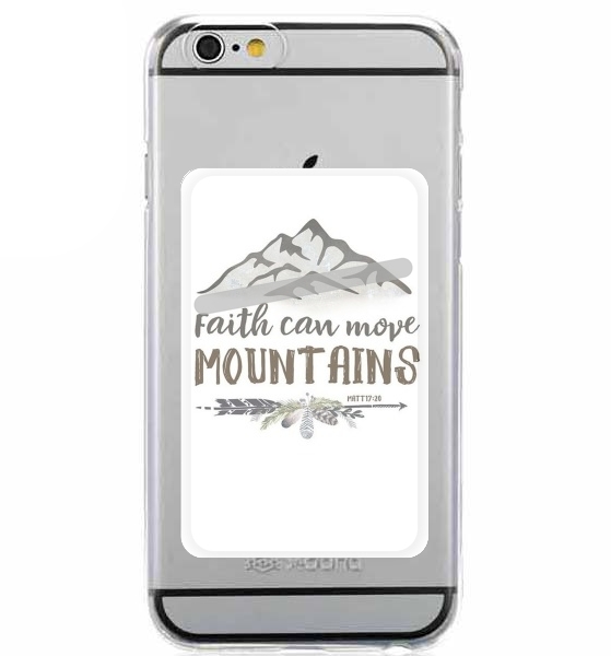  Faith can move montains Matt 17v20 Bible Blessed Art for Adhesive Slot Card