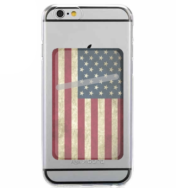  Flag USA Vintage for Adhesive Slot Card