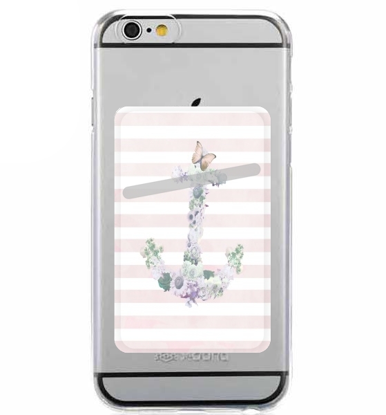  Floral Anchor in Pink for Adhesive Slot Card