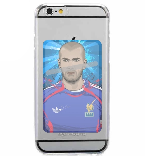  Football Legends: Zinedine Zidane France for Adhesive Slot Card