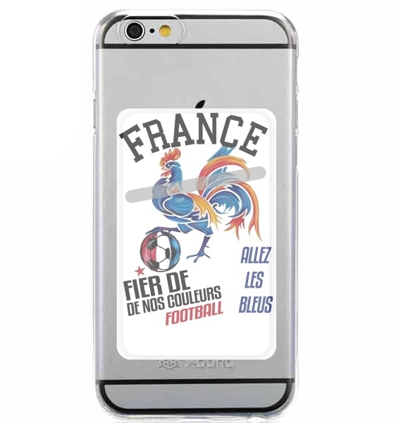  France Football Coq Sportif Fier de nos couleurs Allez les bleus for Adhesive Slot Card