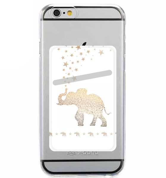  Gatsby Gold Glitter Elephant for Adhesive Slot Card