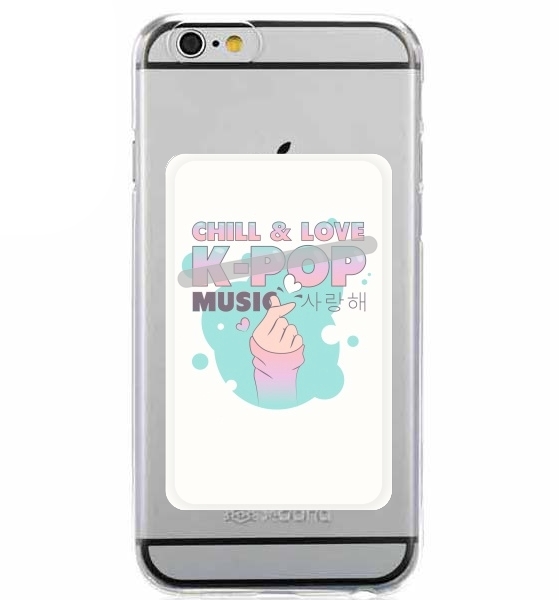  Hand Drawn Finger Heart Chill Love Music Kpop for Adhesive Slot Card