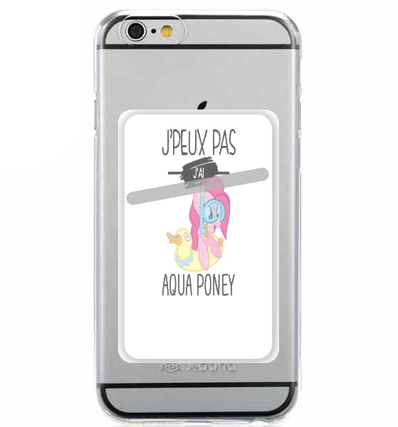  Je peux pas jai aqua poney girly for Adhesive Slot Card