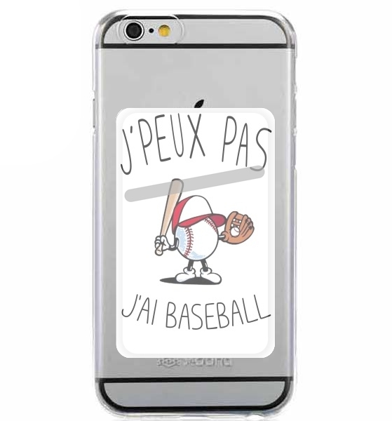  Je peux pas j'ai Baseball for Adhesive Slot Card