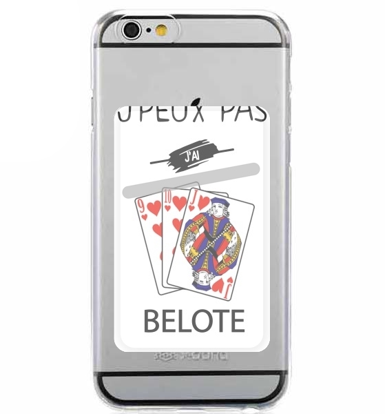  je peux pas j'ai belote for Adhesive Slot Card