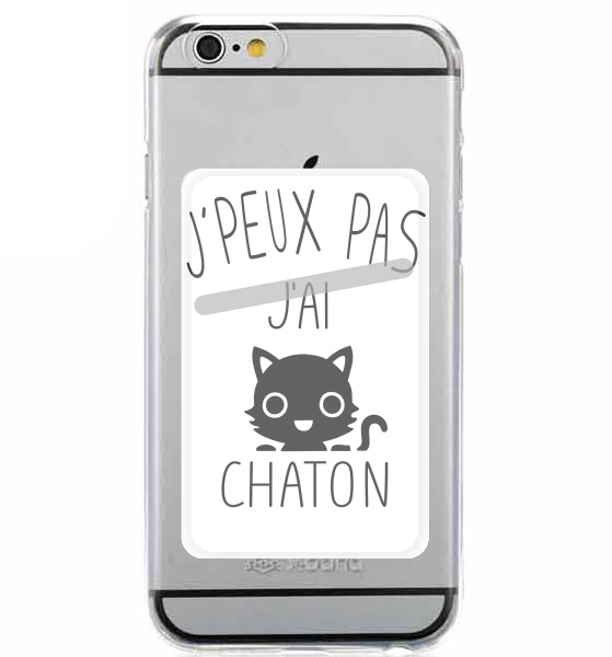  Je peux pas jai chaton for Adhesive Slot Card