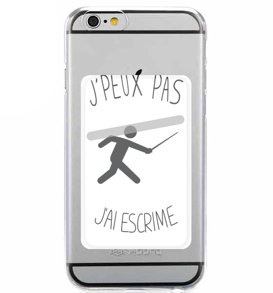  Je peux pas jai escrime for Adhesive Slot Card