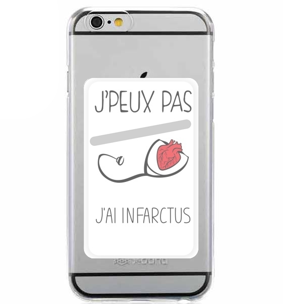  Je peux pas jai infarctus Maladie du coeur for Adhesive Slot Card