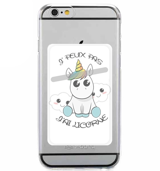  Je peux pas j'ai licorne for Adhesive Slot Card