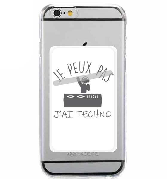  Je peux pas jai techno Festival for Adhesive Slot Card