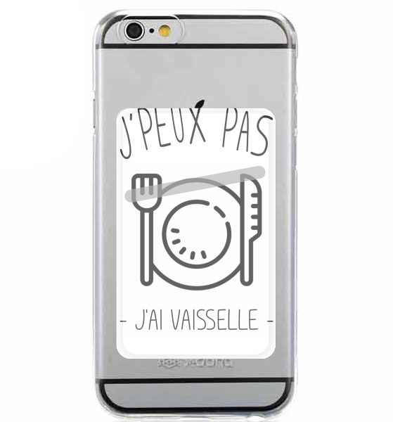  Je peux pas jai vaisselle for Adhesive Slot Card