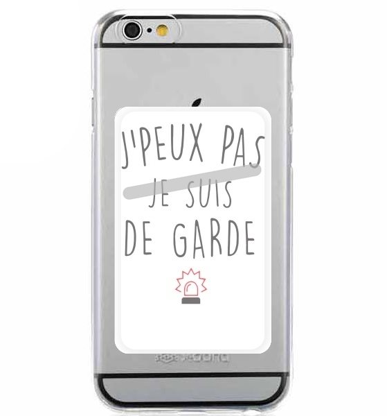  Je peux pas je suis de garde avec sirene rouge for Adhesive Slot Card