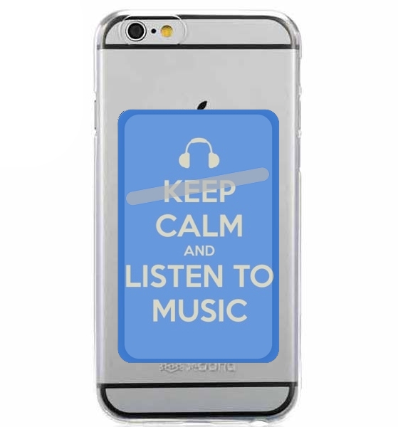  Keep Calm And Listen to Music for Adhesive Slot Card