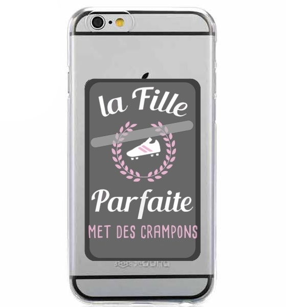  La fille parfaite met des crampons Footballeuse for Adhesive Slot Card