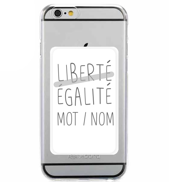  Liberte Egalite Personnalisable for Adhesive Slot Card