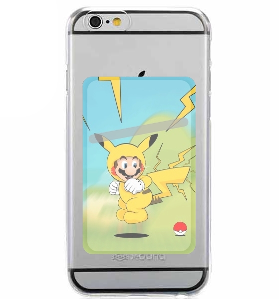  Mario mashup Pikachu Impact-hoo! for Adhesive Slot Card