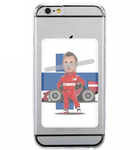  MiniRacers: Kimi Raikkonen - Ferrari Team F1 for Adhesive Slot Card