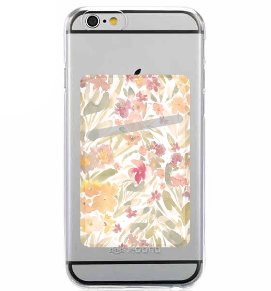  MODERN WATERCOLOR PASTEL FLORALS for Adhesive Slot Card
