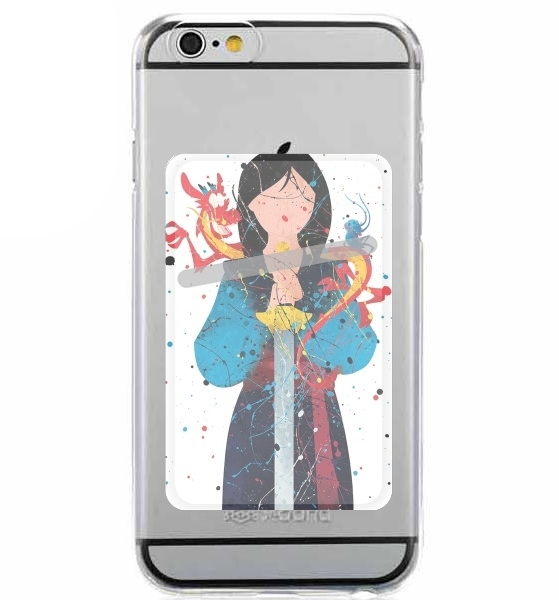  Mulan Princess Watercolor Decor for Adhesive Slot Card