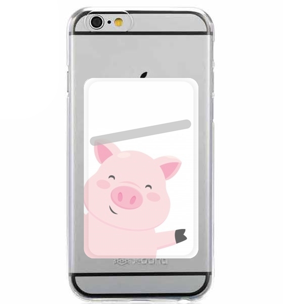  Pig Smiling for Adhesive Slot Card