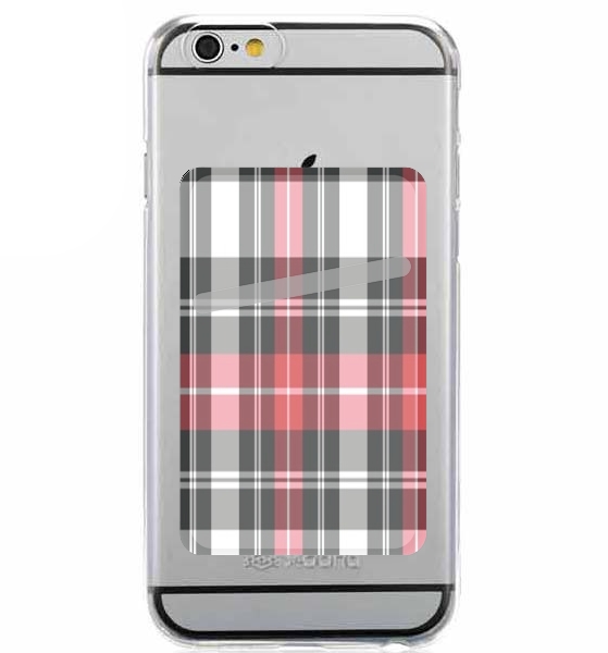  Red Plaid for Adhesive Slot Card