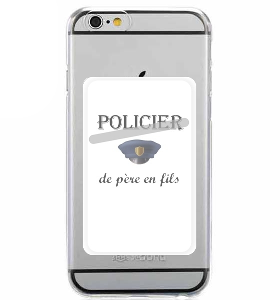  Policier de pere en fils for Adhesive Slot Card