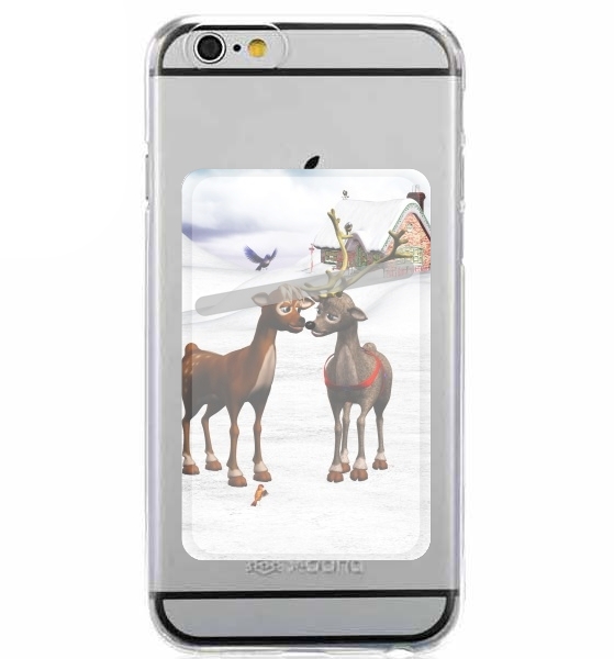  Reindeers Love for Adhesive Slot Card