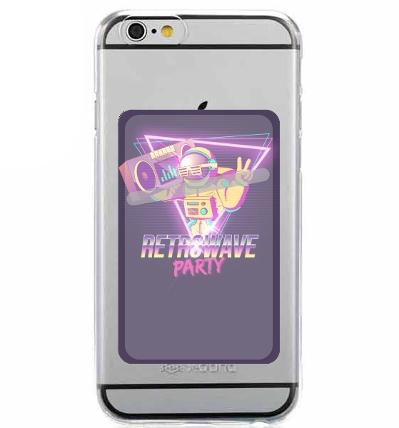  Retrowave party nightclub dj neon for Adhesive Slot Card