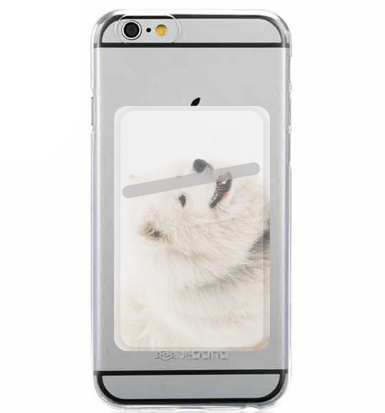  samoyede dog for Adhesive Slot Card