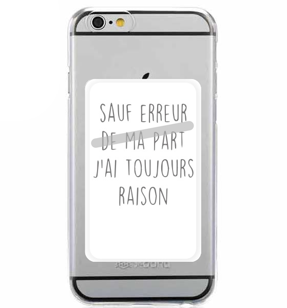  Sauf erreur de ma part jai toujours raison for Adhesive Slot Card