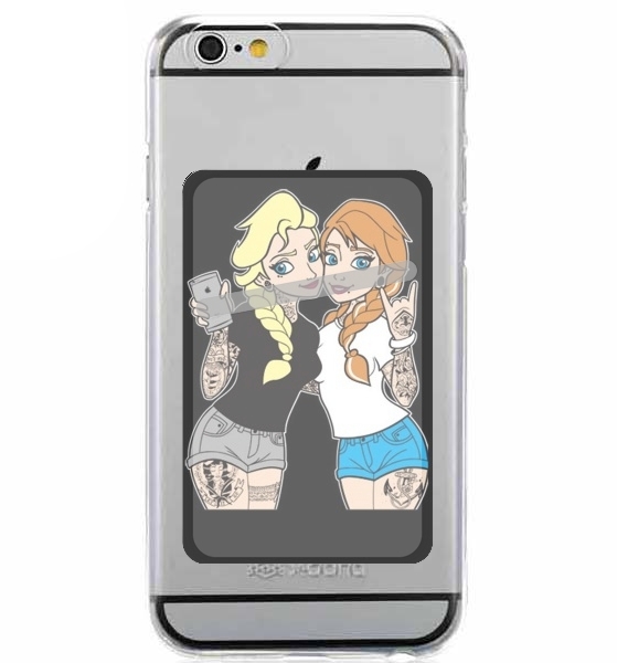  Sisters Selfie Tatoo Punk Elsa Anna for Adhesive Slot Card