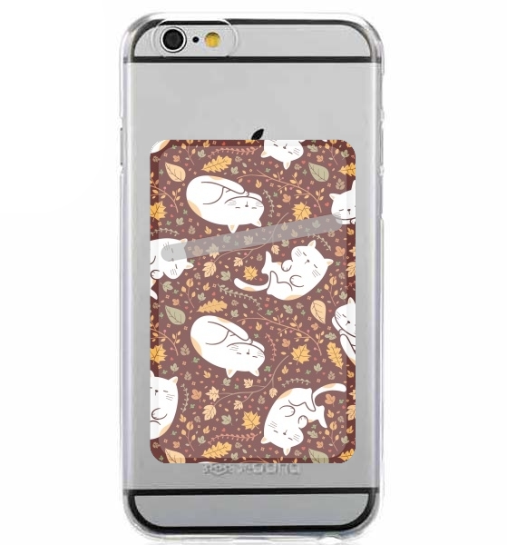  Sleeping cats seamless pattern for Adhesive Slot Card