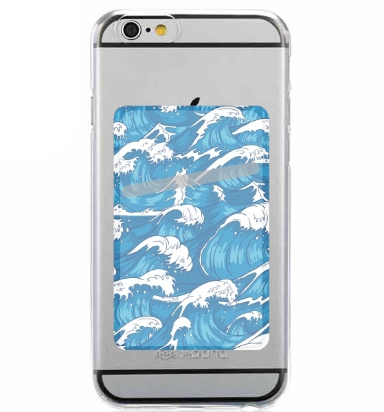  Storm waves seamless pattern ocean for Adhesive Slot Card